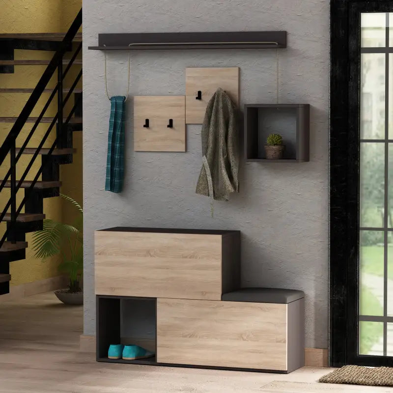 Decortieliving - Holdon Shoe Cabinet Hanger With Shelves