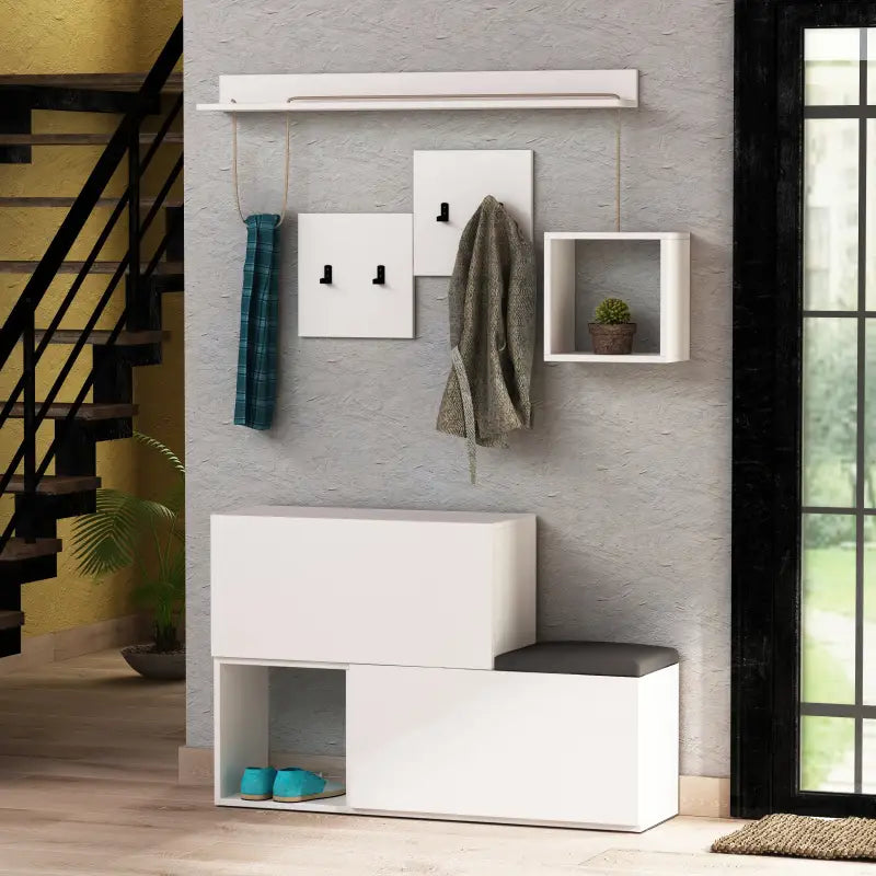 Decortieliving - Holdon Shoe Cabinet Hanger With Shelves
