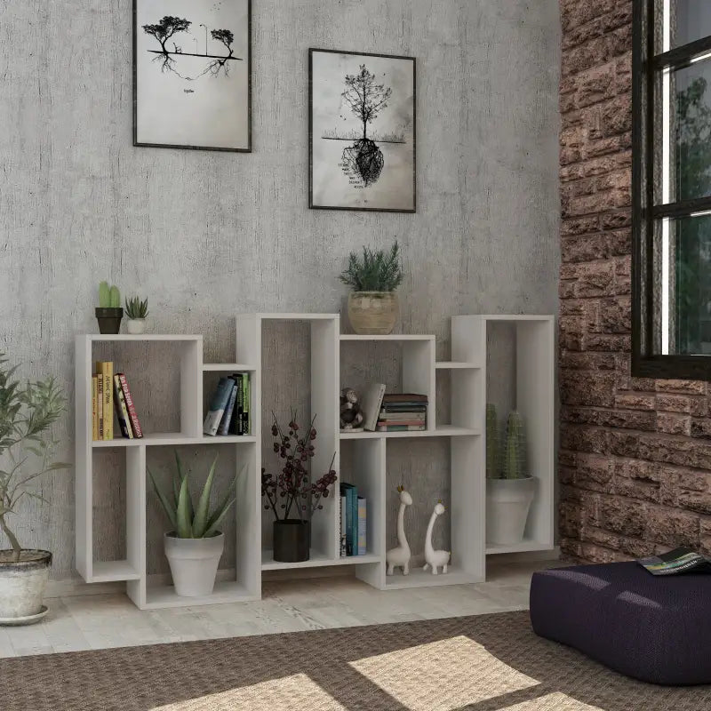 Decortieliving - Karmato Modern Bookcase Display Unit Tall 168.5cm