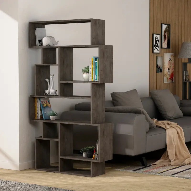 Decortieliving - Karmato Modern Bookcase Display Unit Tall 168.5cm