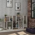 Decortieliving - Karmato Modern Bookcase Display Unit Tall 168.5cm