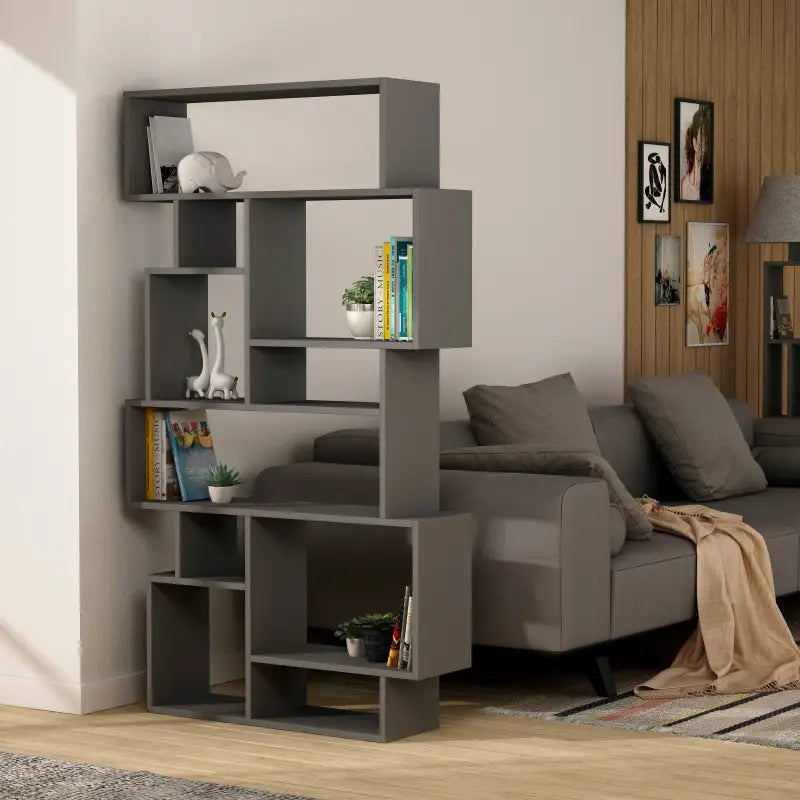 Decortieliving - Karmato Modern Bookcase Display Unit Tall 168.5cm