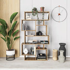 Decortieliving - Karmato Modern Bookcase Display Unit Tall 168.5cm