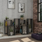 Decortieliving - Karmato Modern Bookcase Display Unit Tall 168.5cm