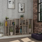 Decortieliving - Karmato Modern Bookcase Display Unit Tall 168.5cm