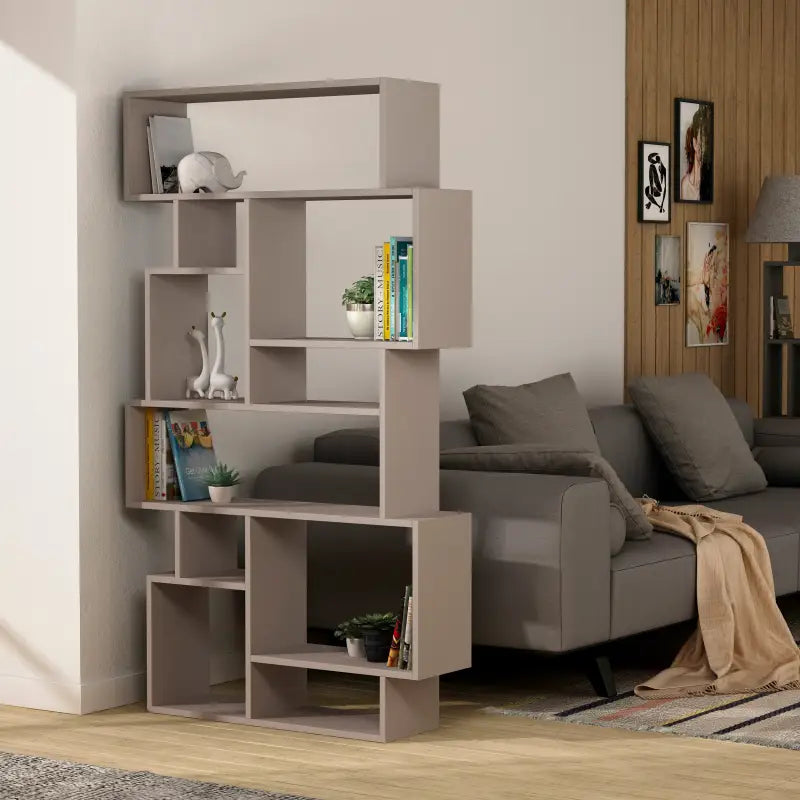 Decortieliving - Karmato Modern Bookcase Display Unit Tall 168.5cm