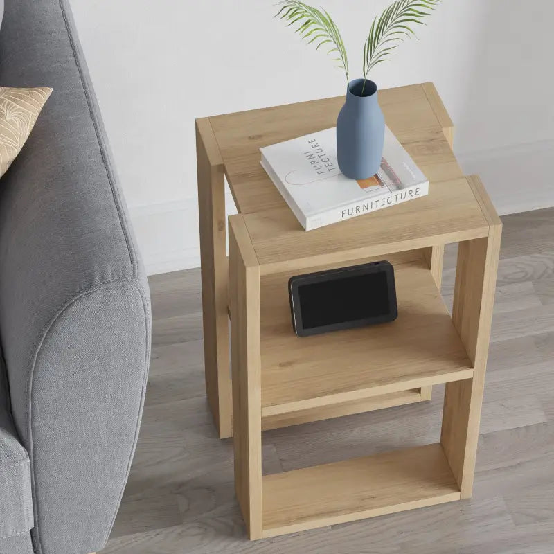 Decortieliving - Lonie Modern Bedside Table Bedroom Furniture Width 34cm