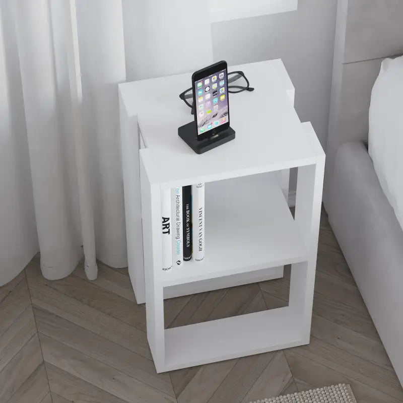 Decortieliving - Lonie Modern Bedside Table Bedroom Furniture Width 34cm