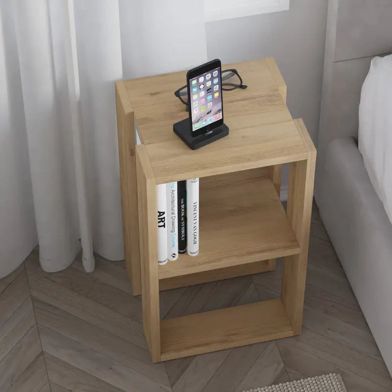 Decortieliving - Lonie Modern Bedside Table Bedroom Furniture Width 34cm
