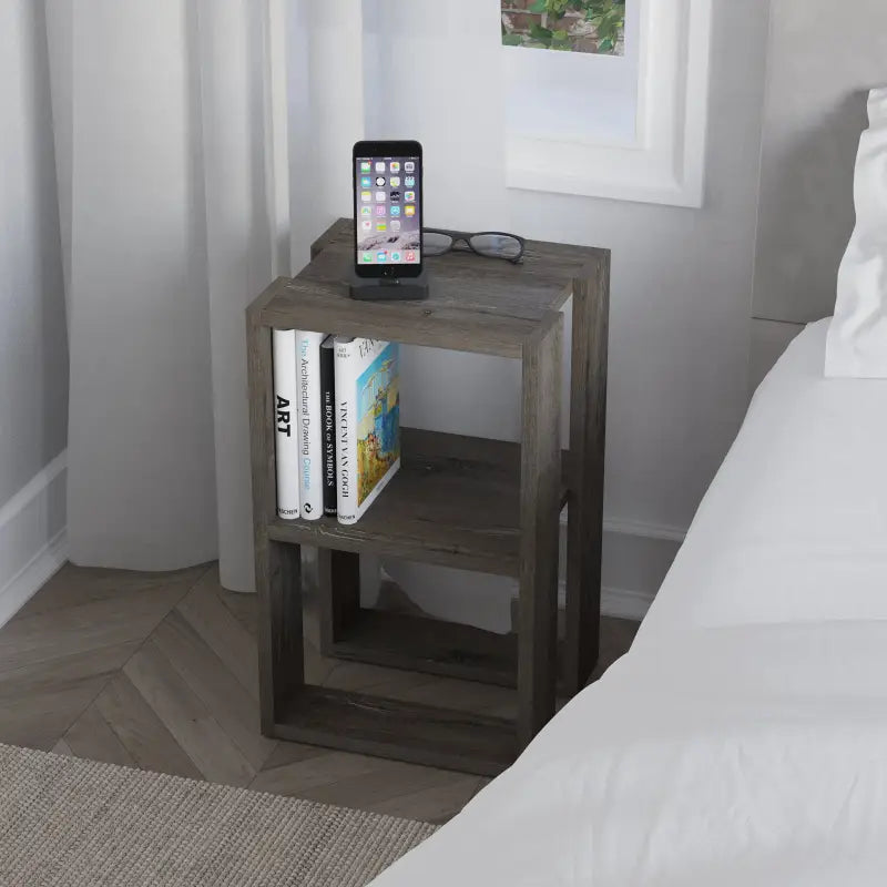 Decortieliving - Lonie Modern Bedside Table Bedroom Furniture Width 34cm