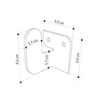 Decortieliving - Luxa Modern Hook Multipurpose Versatile Metal Hanger Set Triple