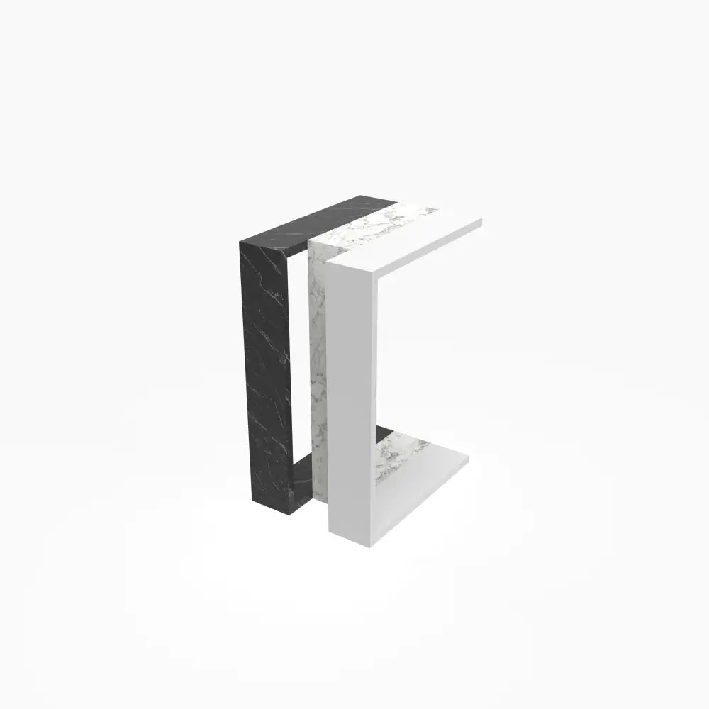 Decortieliving - Muju Modern C Shape Table Multipurpose H 57cm