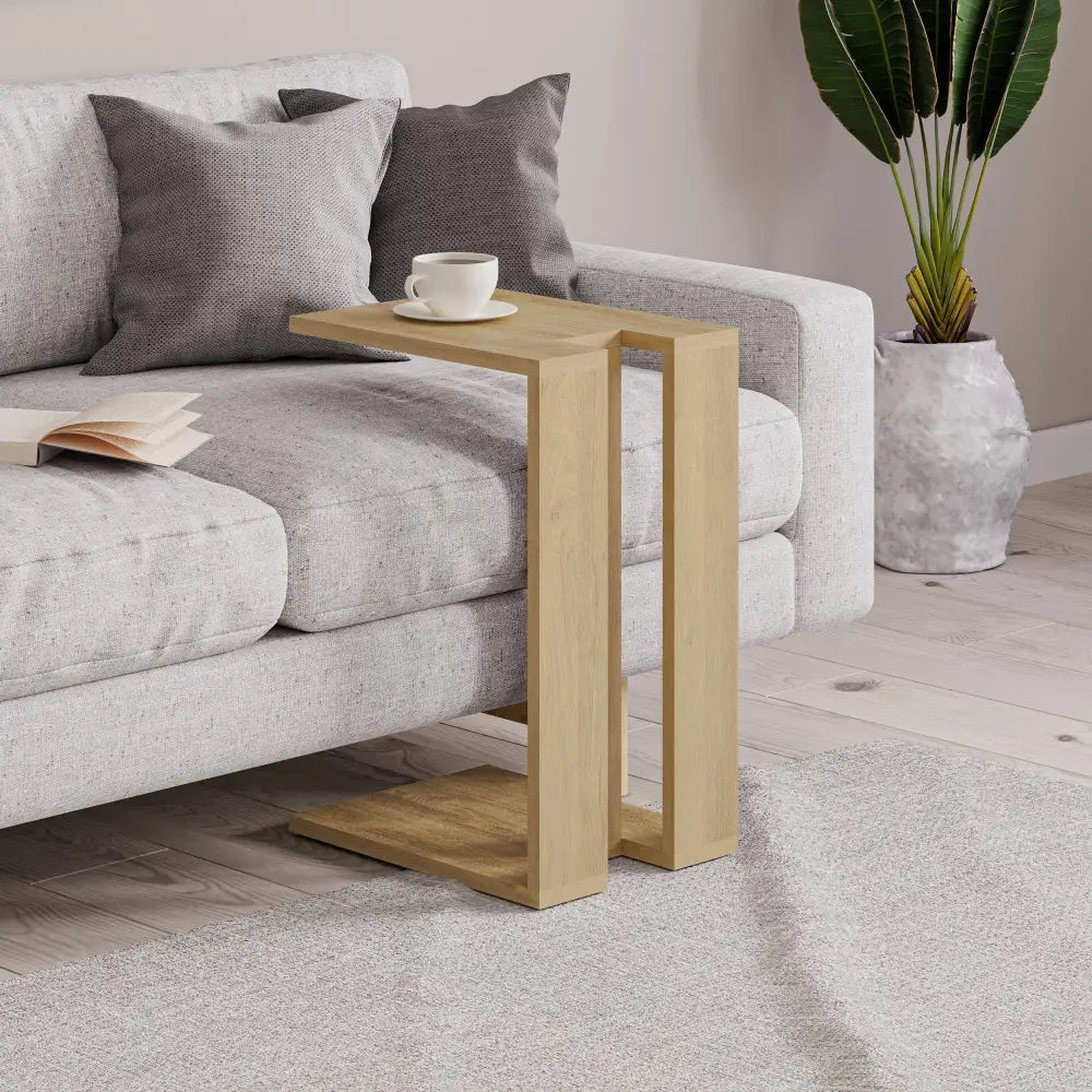 Decortieliving - Muju Modern C Shape Table Multipurpose H 57cm