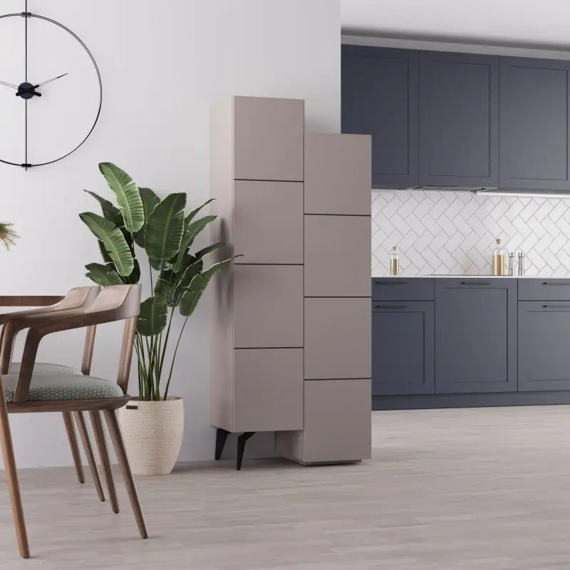Decortieliving - Stair Modern Hallway Storage - Multipurpose Cabinet 156 x 62 x 37 cm