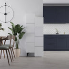 Decortieliving - Stair Modern Hallway Storage - Multipurpose Cabinet 156 x 62 x 37 cm