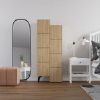 Decortieliving - Stair Modern Hallway Storage - Multipurpose Cabinet 156 x 62 x 37 cm