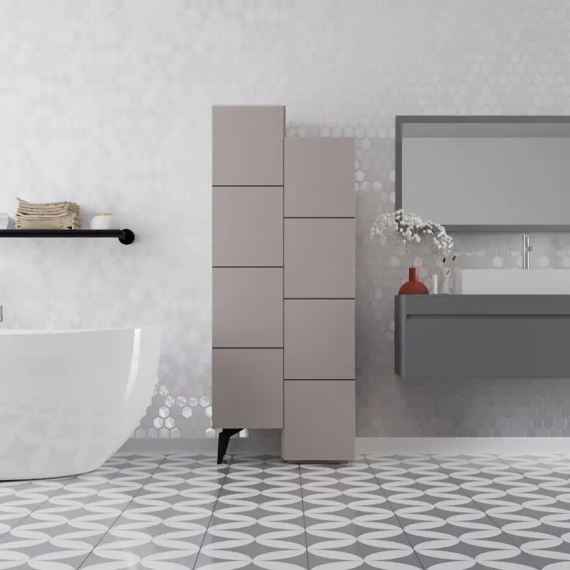 Decortieliving - Stair Modern Hallway Storage - Multipurpose Cabinet 156 x 62 x 37 cm