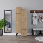 Decortieliving - Stair Modern Hallway Storage - Multipurpose Cabinet 156 x 62 x 37 cm