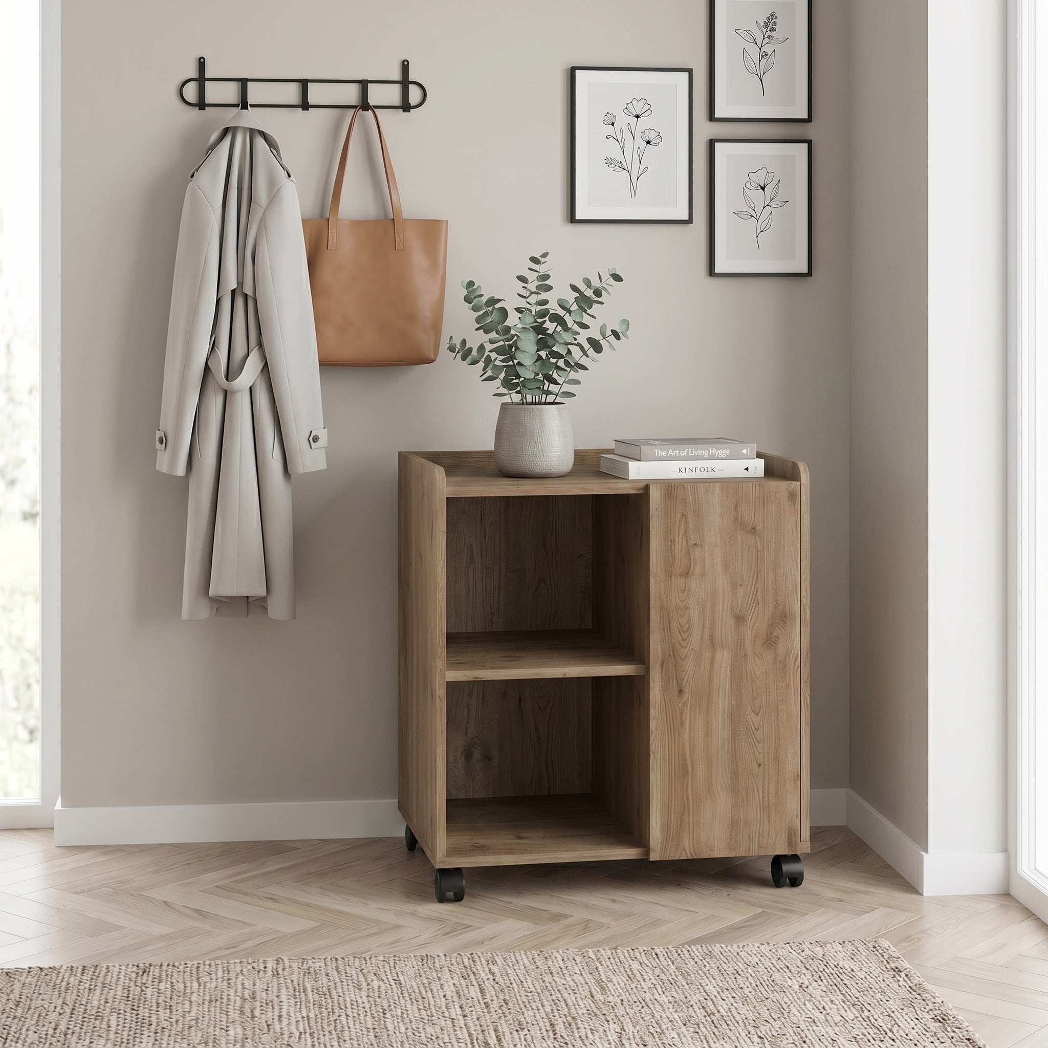 Decortieliving - Zeo Sideboard Cabinet with Heels - Modern Design - 4 Compartments